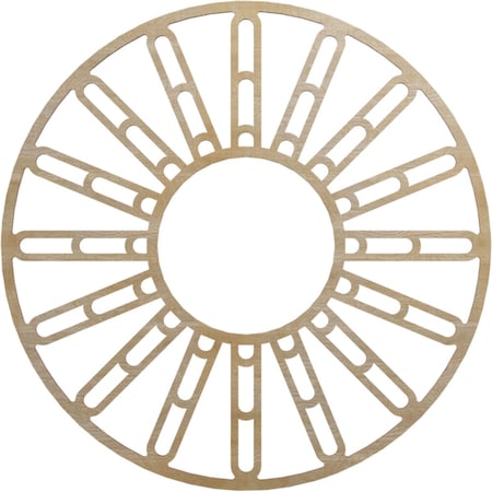 Ekena Millwork Hale Wood Fretwork Pierced Ceiling Medallion, Hickory, 30"OD x 10 7/8"ID x 3/8"T CMWP30X30X0375HHHI